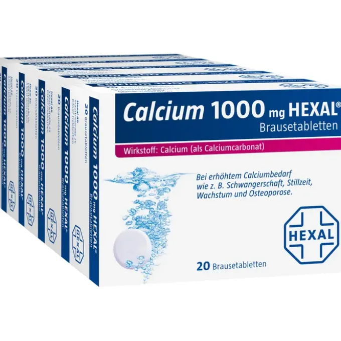 CALCIUM 1000 HEXAL Brausetabletten 100 St