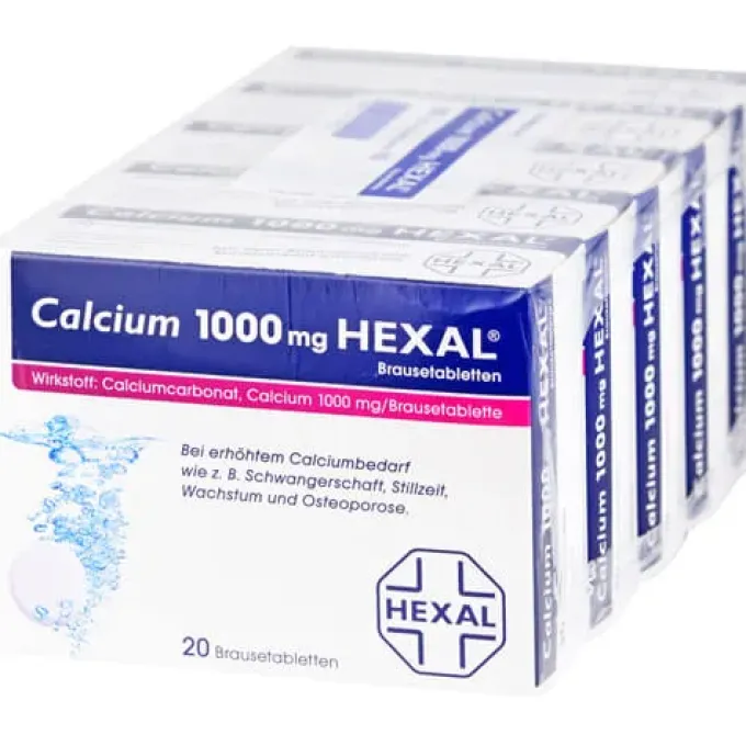 CALCIUM 1000 HEXAL Brausetabletten 100 St