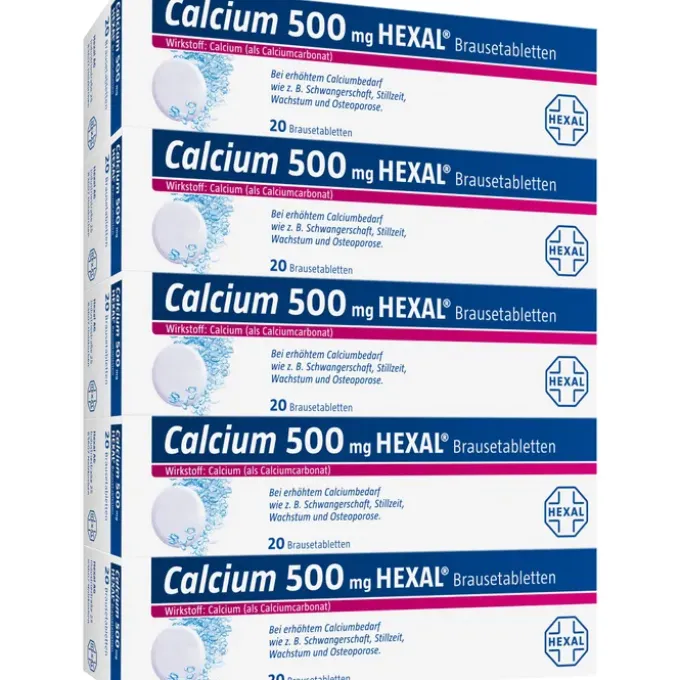 CALCIUM 500 HEXAL Brausetabletten 100 St