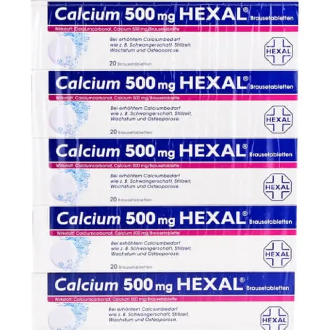 CALCIUM 500 HEXAL Brausetabletten 100 St