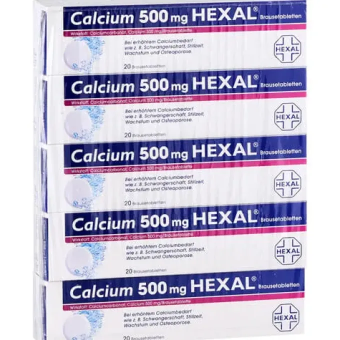 CALCIUM 500 HEXAL Brausetabletten 100 St
