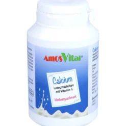 CALCIUM 200 mg+Vitamin C 30 mg AmosVital Lutsch. 50 Stück