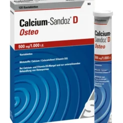 CALCIUM SANDOZ D Osteo 500 mg/1.000 I.E. Kautabl. 120 St