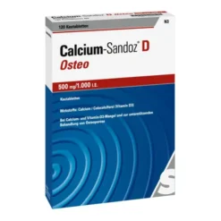 CALCIUM SANDOZ D Osteo 500 mg/1.000 I.E. Kautabl. 120 St