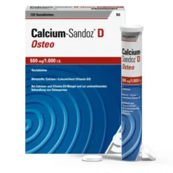 CALCIUM SANDOZ D Osteo 500 mg/1.000 I.E. Kautabl. 120 St