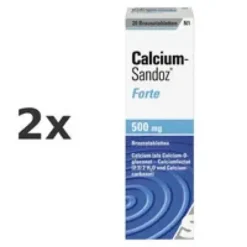 CALCIUM SANDOZ forte Brausetabletten Set 2x20St