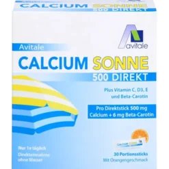 CALCIUM SONNE 500 Direkt Portionssticks 30 Stück