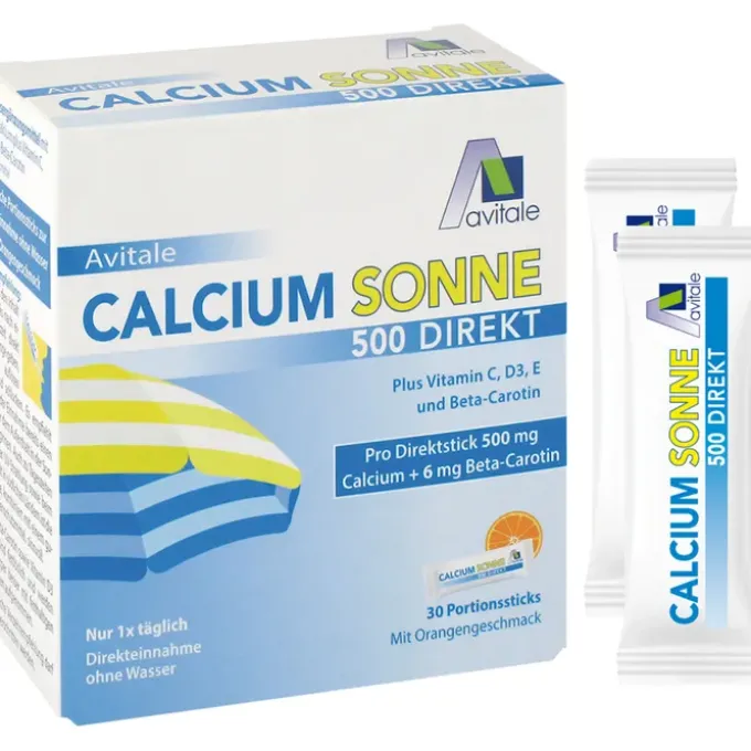 CALCIUM SONNE 500 Direkt Portionssticks 30 Stück