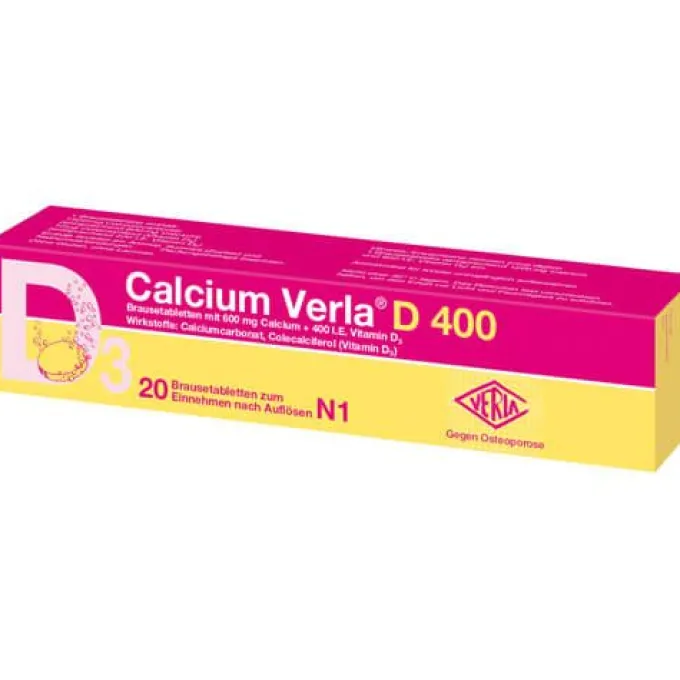 CALCIUM VERLA D 400 Brausetabletten 20 St