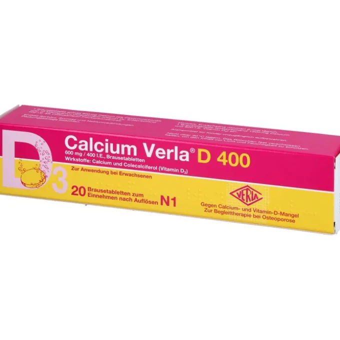CALCIUM VERLA D 400 Brausetabletten 20 St