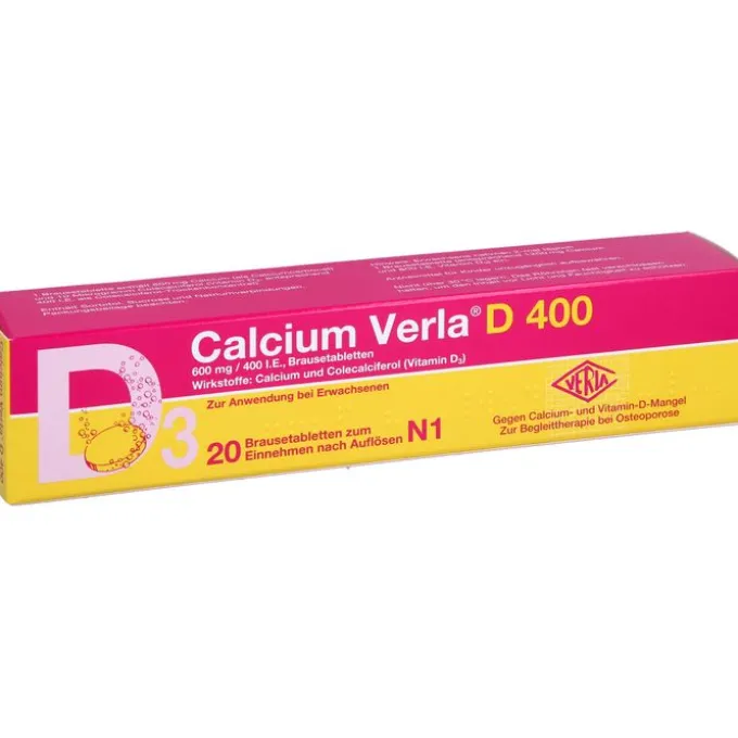 CALCIUM VERLA D 400 Brausetabletten 20 St