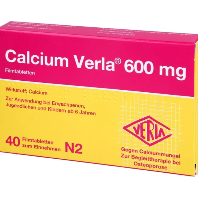CALCIUM VERLA 600 mg Filmtabletten 40 St