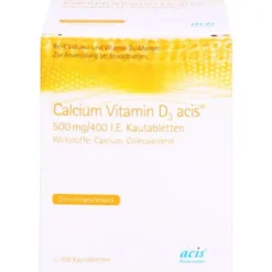 CALCIUM VITAMIN D3 acis 500 mg/400 I.E. Kautabl. 100 St