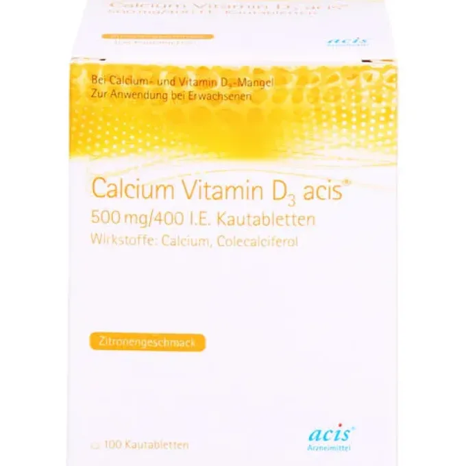 CALCIUM VITAMIN D3 acis 500 mg/400 I.E. Kautabl. 100 St