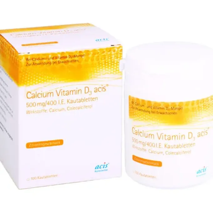 CALCIUM VITAMIN D3 acis 500 mg/400 I.E. Kautabl. 100 St