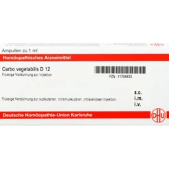 CARBO VEGETABILIS D 12 Ampullen 8X1 ml