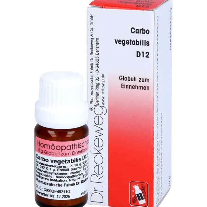 CARBO VEGETABILIS D 12 Globuli 10 g