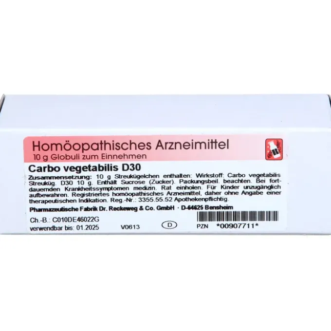 CARBO VEGETABILIS D 30 Globuli 10 g