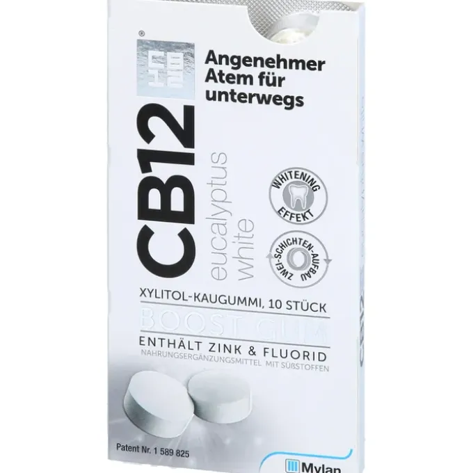 CB12 boost Eucalyptus white Kaugummi 10 Stück