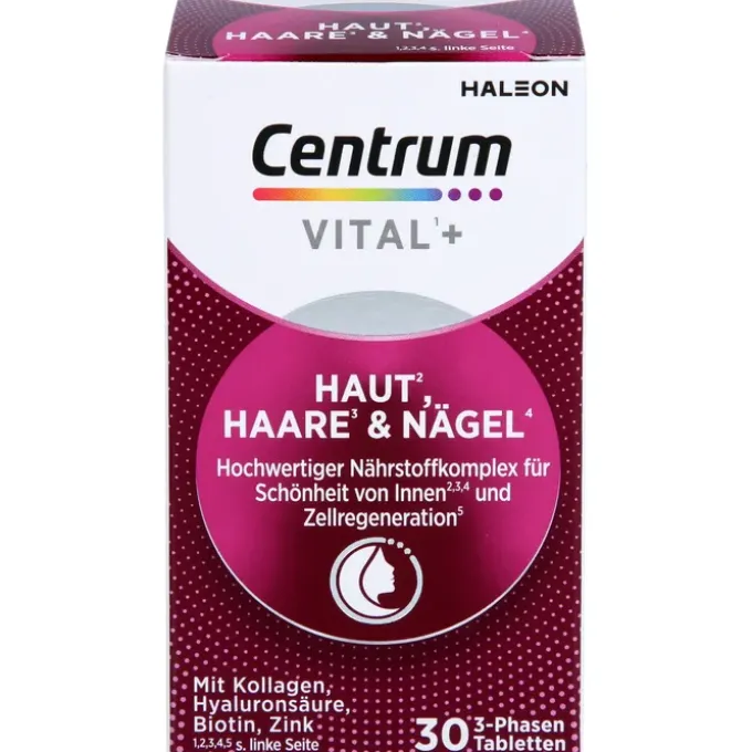 CENTRUM Vital+ Haut Haare & Nägel Tabletten 30 Stück