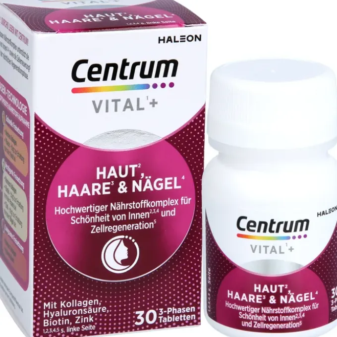 CENTRUM Vital+ Haut Haare & Nägel Tabletten 30 Stück