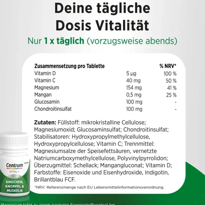 CENTRUM Vital+ Knochen Knorpel & Muskeln Tabletten 30 Stück