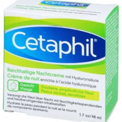 CETAPHIL reichhaltige Nachtcreme mit Hyaluronsäure 48 g