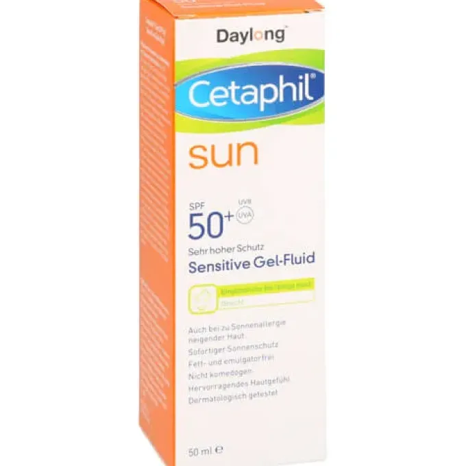CETAPHIL Sun Daylong SPF 50+ sens.Gel-Fluid Gesich 50 ml