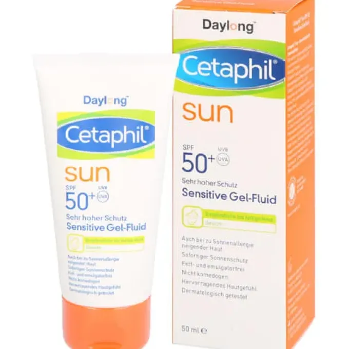 CETAPHIL Sun Daylong SPF 50+ sens.Gel-Fluid Gesich 50 ml