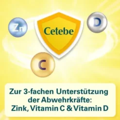 CETEBE ABWEHR plus Vitamin C+Vitamin D3+Zink Kaps. 30 Stück