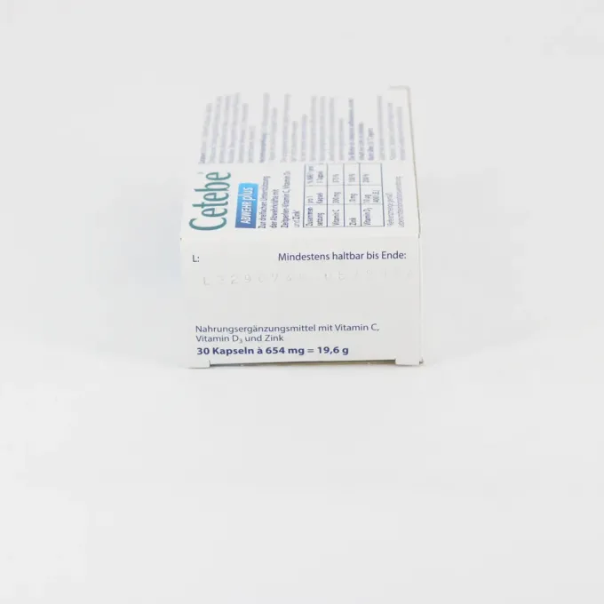 CETEBE ABWEHR plus Vitamin C+Vitamin D3+Zink Kaps. 30 Stück