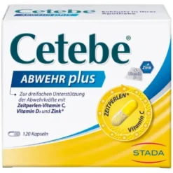 CETEBE ABWEHR plus Vitamin C+Vitamin D3+Zink Kaps. 120 Stück