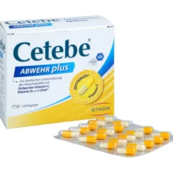 CETEBE ABWEHR plus Vitamin C+Vitamin D3+Zink Kaps. 120 Stück