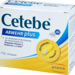 CETEBE ABWEHR plus Vitamin C+Vitamin D3+Zink Kaps. 120 Stück