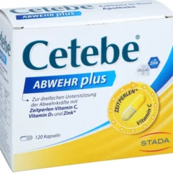 CETEBE ABWEHR plus Vitamin C+Vitamin D3+Zink Kaps. 120 Stück