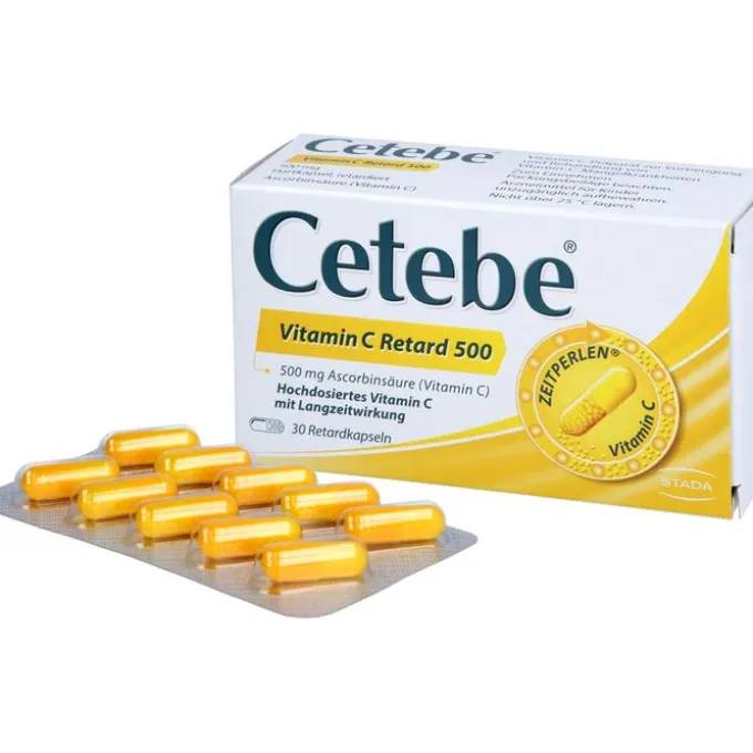 CETEBE Vitamin C Retardkapseln 500 mg 30 St
