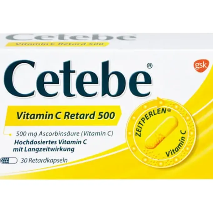 CETEBE Vitamin C Retardkapseln 500 mg 30 St