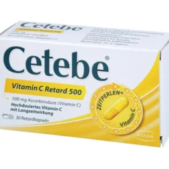 CETEBE Vitamin C Retardkapseln 500 mg 30 St