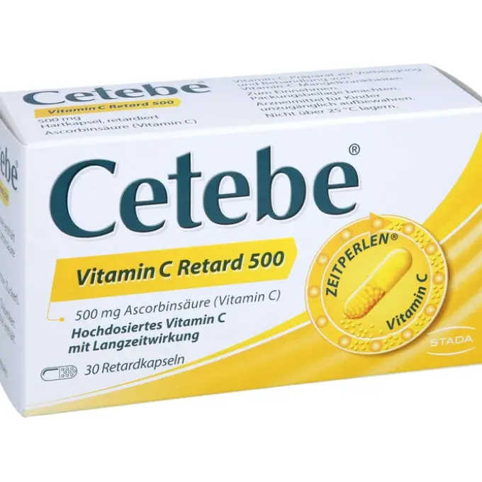 CETEBE Vitamin C Retardkapseln 500 mg 30 St