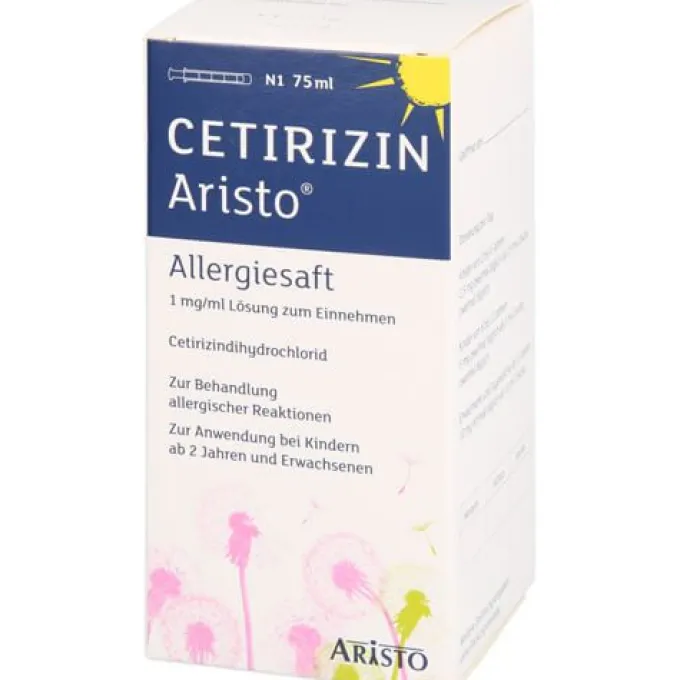 CETIRIZIN Aristo Allergiesaft 1 mg/ml Lsg.z.Einn. 75 ml