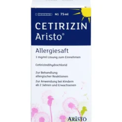 CETIRIZIN Aristo Allergiesaft 1 mg/ml Lsg.z.Einn. 75 ml