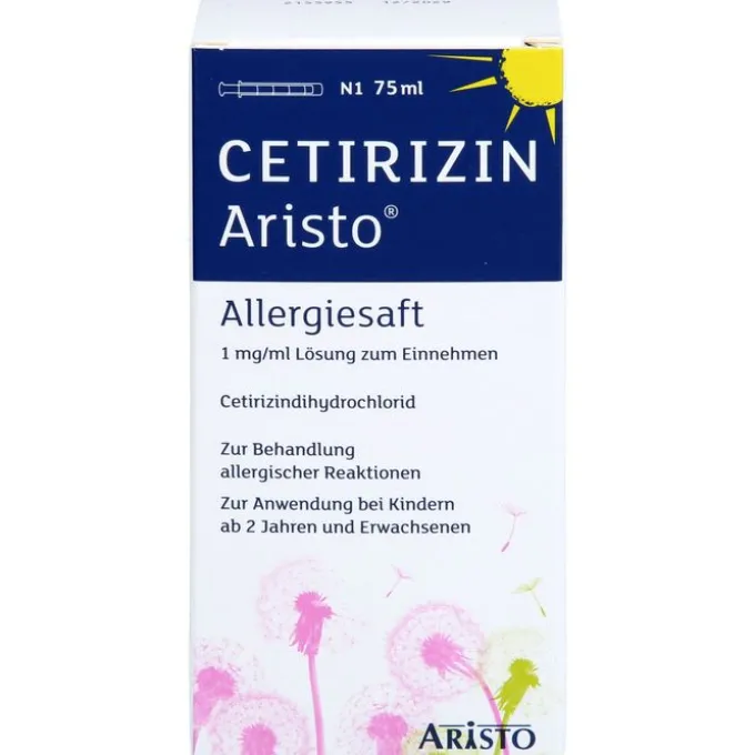 CETIRIZIN Aristo Allergiesaft 1 mg/ml Lsg.z.Einn. 75 ml