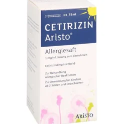 CETIRIZIN Aristo Allergiesaft 1 mg/ml Lsg.z.Einn. 75 ml