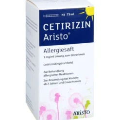 CETIRIZIN Aristo Allergiesaft 1 mg/ml Lsg.z.Einn. 75 ml