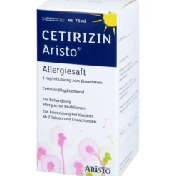 CETIRIZIN Aristo Allergiesaft 1 mg/ml Lsg.z.Einn. 75 ml