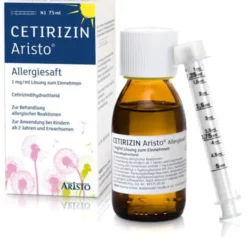 CETIRIZIN Aristo Allergiesaft 1 mg/ml Lsg.z.Einn. 75 ml