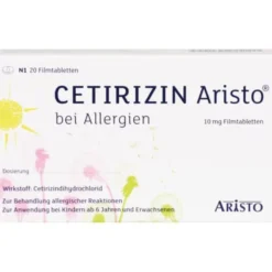 CETIRIZIN Aristo bei Allergien 10 mg Filmtabletten 20 St