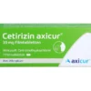 CETIRIZIN axicur 10 mg Filmtabletten 7 St