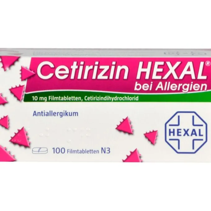 CETIRIZIN HEXAL Filmtabletten bei Allergien 100 St