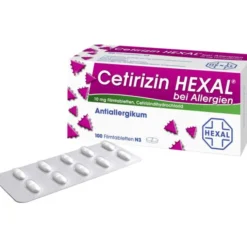 CETIRIZIN HEXAL Filmtabletten bei Allergien 100 St